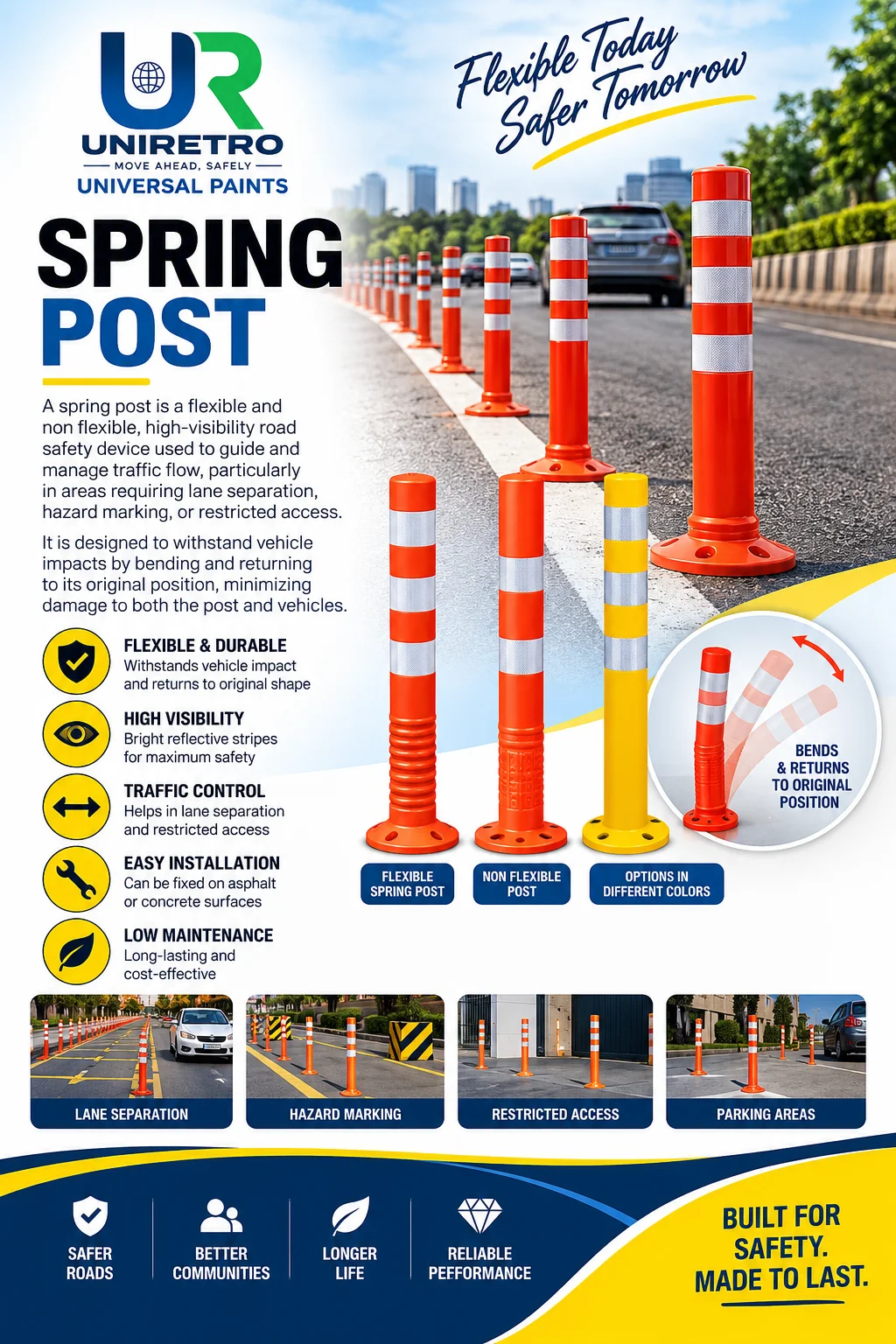 Spring Post road safety product